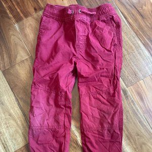 Hanna Andersson Double Knee Jersey-Lined Joggers (Red) Size 110 (5T)